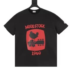MONCLER T-shirts & Vests Cotton (Black-Red) S-XL 120202606040378_79