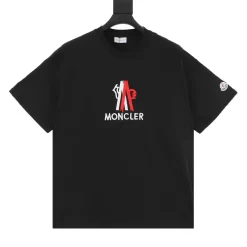 MONCLER T-shirts & Vests Cotton (Black-Red-White) XS-L 120202606040589_79