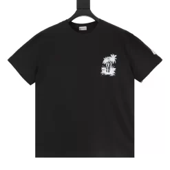 MONCLER T-shirts & Vests Cotton (Black-White) S-XL 120202606040085_79