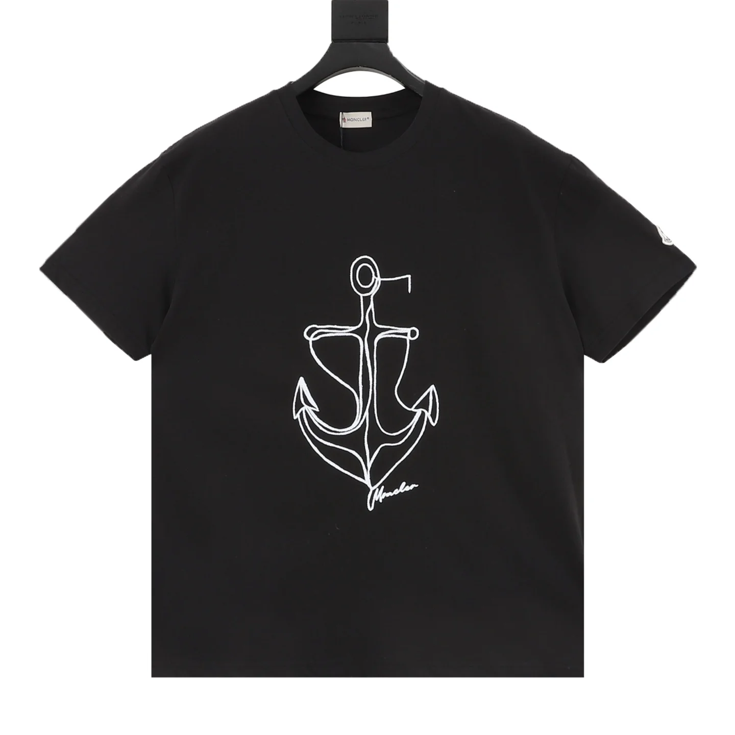 MONCLER T-shirts & Vests Cotton (Black-White) S-XL 120202606040357_79