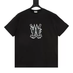 MONCLER T-shirts & Vests Cotton (Black-White) S-XL 120202606040707_79