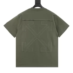 Alternative view of OFF-WHITE T-shirts & Vests Cotton (Green) XS-L 140202606040691_89