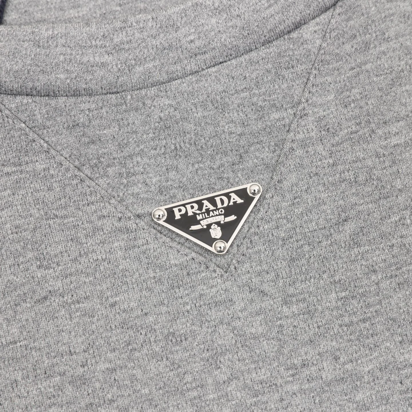 PRADA T-shirts & Vests Cotton (Grey) S-XL 120202606040324_79 - Image 4