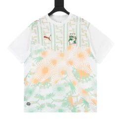 PUMA T-shirts & Vests Polyester (White-Orange-Green) L-2XL 130202606040097_89