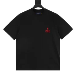 RALPH LAUREN T-shirts & Vests Cotton (Black-Red) S-XL 120202606040532_79