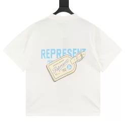 Alternative view of REPRESENT T-shirts & Vests Cotton (White-Blue) S-XL 120202606040204_79