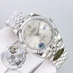 Alternative view of ROLEX Datejust Automatic (White-Silver-Green-Black-Blue-Grey Dial) 40mm CLEAN 1300202606040034_439