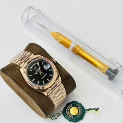 ROLEX Day-date Automatic 3255 (Black Dial) 40mm 1900202606040407_609