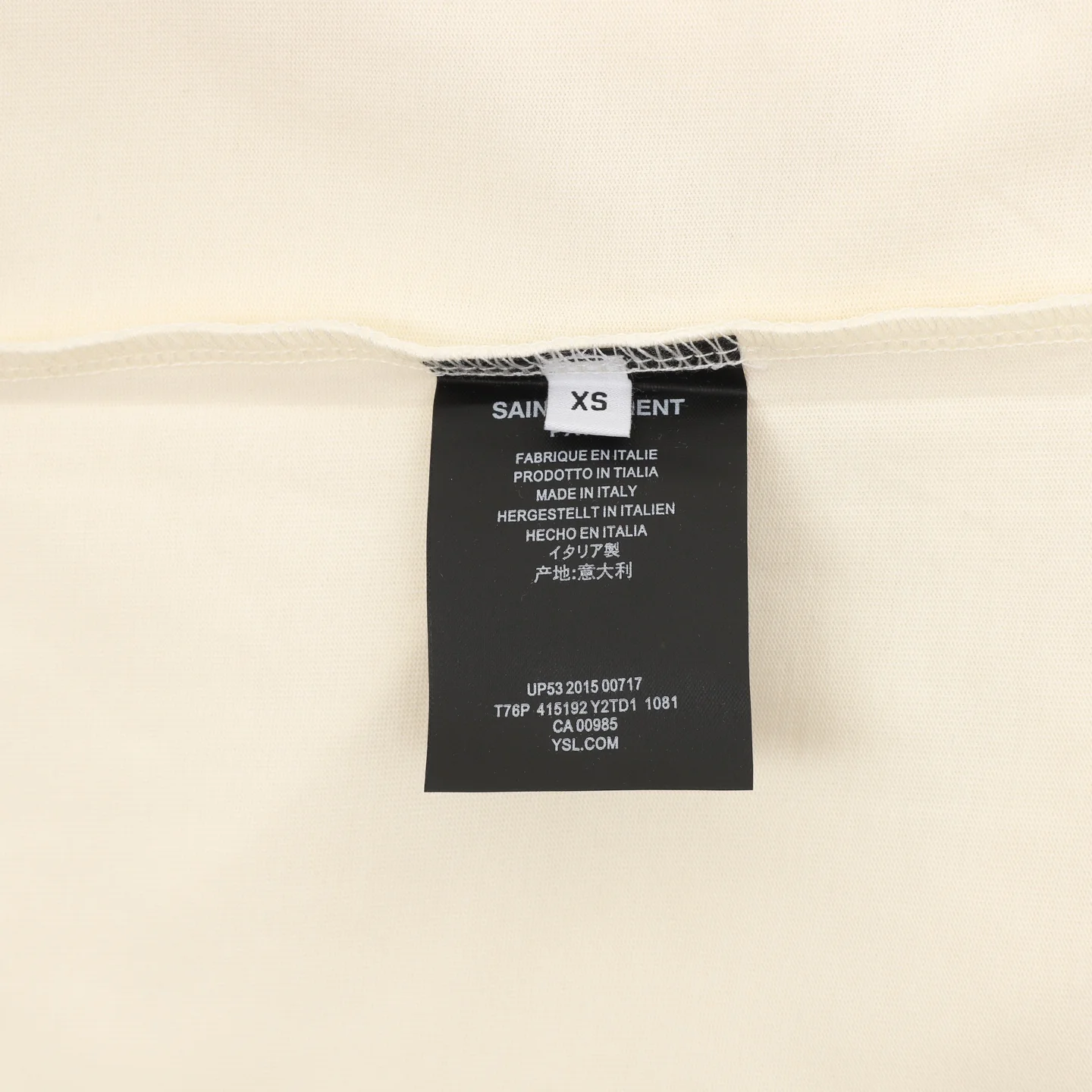 SAINT LAURENT T-shirts & Vests Cotton (Cream-Pink) XS-L 120202606040290_79 - Image 9