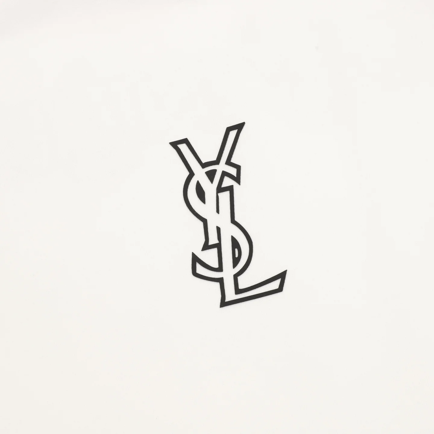 SAINT LAURENT T-shirts & Vests Cotton (White-Black) S-XL 120202606040668_79 - Image 4