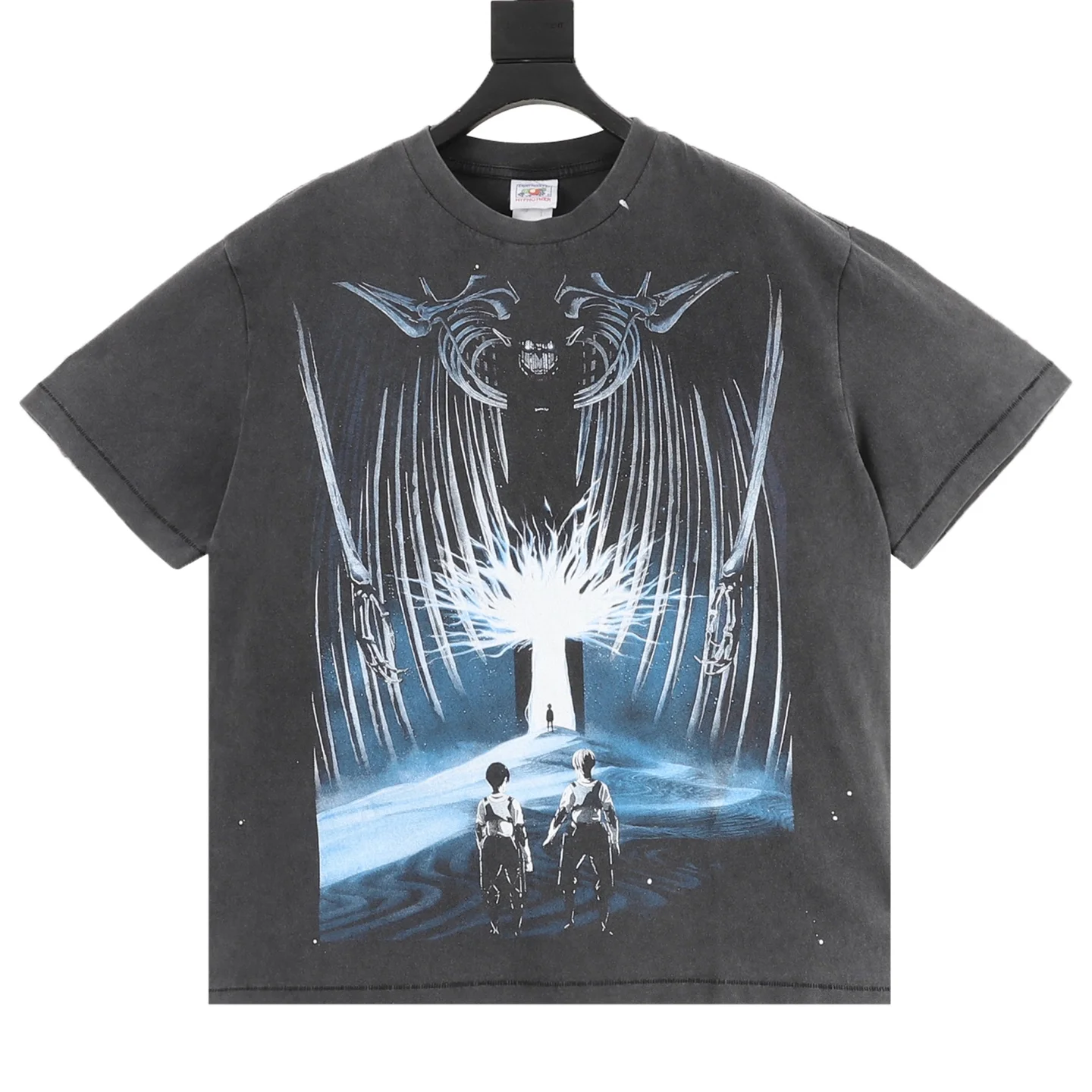 SAINT MICHAEL T-shirts & Vests Cotton (Black-Blue) S-XL 130202606040538_89