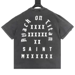 Alternative view of SAINT MICHAEL T-shirts & Vests Cotton (Black-Blue) S-XL 130202606040538_89