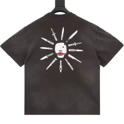 Alternative view of SAINT MICHAEL T-shirts & Vests Cotton (Black-White-Blue-Red) S-XL 130202606040400_89