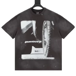 SAINT MICHAEL T-shirts & Vests Cotton (Black-White) S-XL 130202606040395_89
