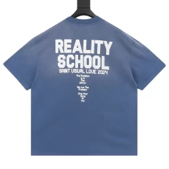 Alternative view of SAINT MICHAEL T-shirts & Vests Cotton (Blue-White) S-XL 130202606040399_89