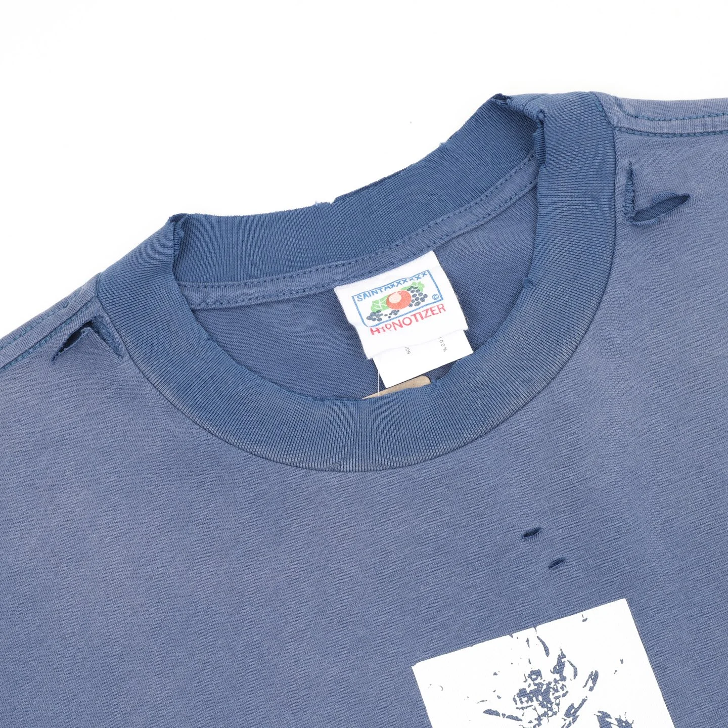 SAINT MICHAEL T-shirts & Vests Cotton (Blue-White) S-XL 130202606040399_89 - Image 3