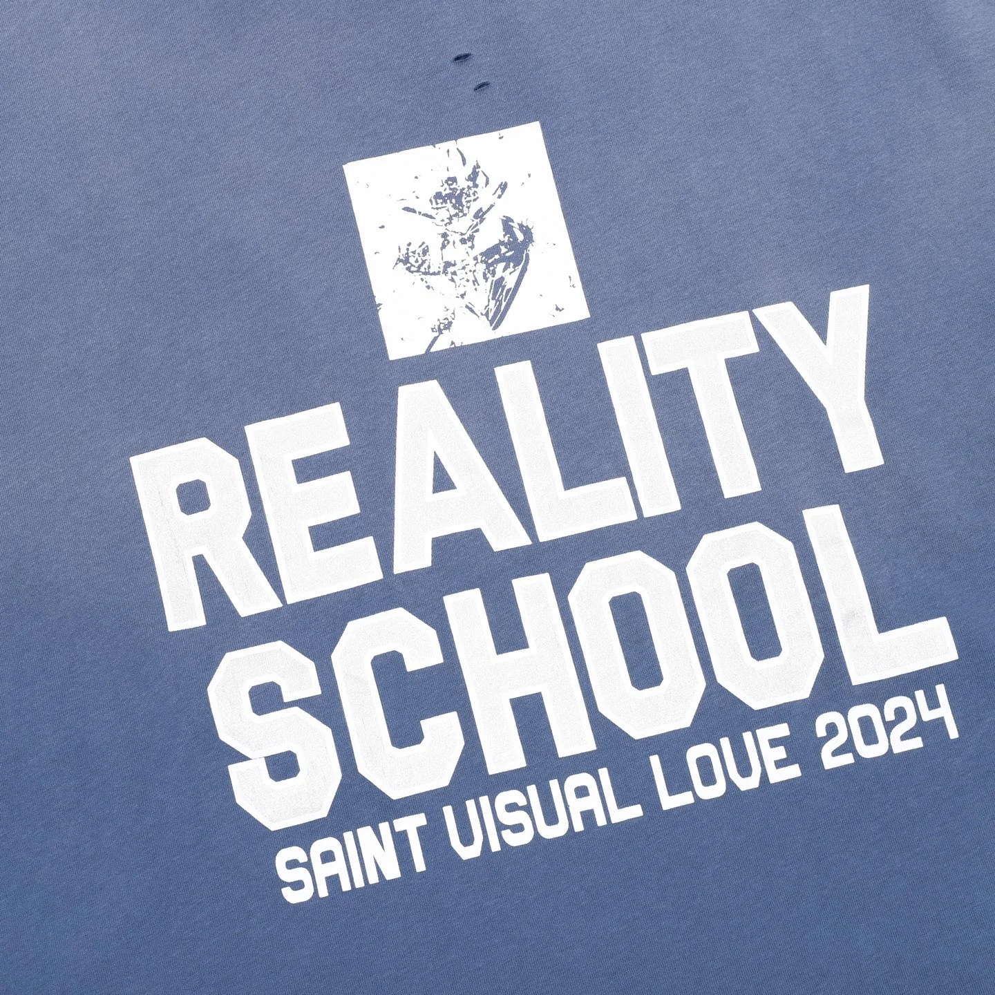 SAINT MICHAEL T-shirts & Vests Cotton (Blue-White) S-XL 130202606040399_89 - Image 4
