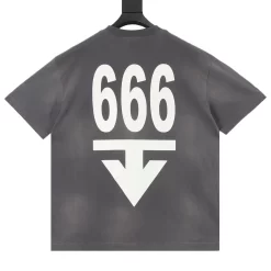 Alternative view of SAINT MICHAEL T-shirts & Vests Cotton (Gray-Blue-White) S-XL 130202606040393_89