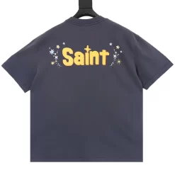 Alternative view of SAINT MICHAEL T-shirts & Vests Cotton (Gray-Green-Yellow) S-XL 130202606040391_89