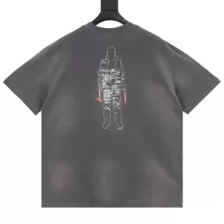 Alternative view of SAINT MICHAEL T-shirts & Vests Cotton (Gray-White) S-XL 130202606040390_89