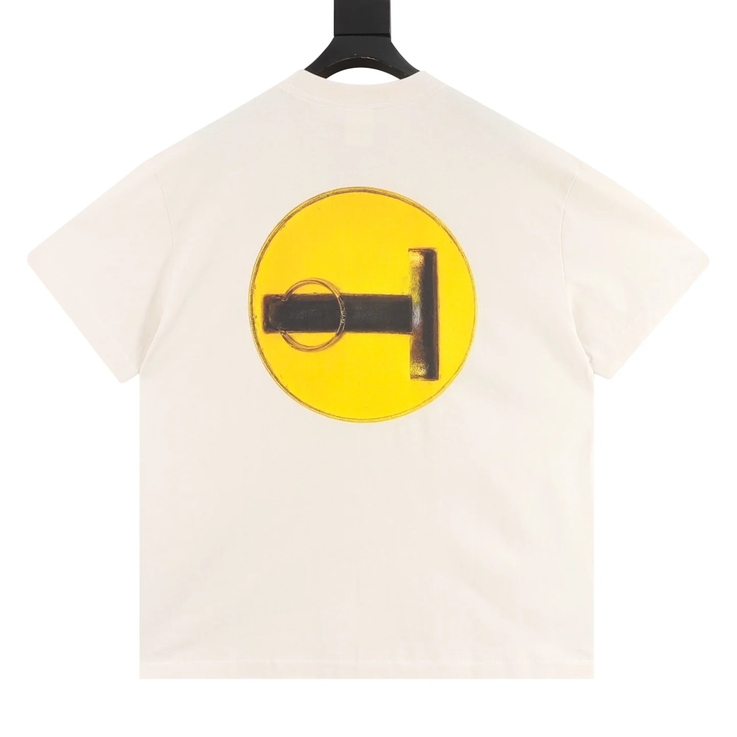 Alternative view of SAINT MICHAEL T-shirts & Vests Cotton (White-Yellow-Black) S-XL 130202606040535_89