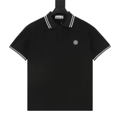 STONE ISLAND Shirts & Polos Cotton (Black-White) M-XXL 140202606040548_89