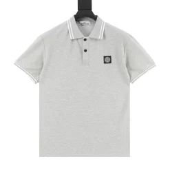 STONE ISLAND Shirts & Polos Cotton (Grey-White-Black) M-XXL 140202606040547_89