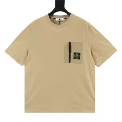 STONE ISLAND T-shirts & Vests Cotton (Beige-Black-Green) S-XL 120202606040149_79