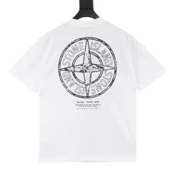 Alternative view of STONE ISLAND T-shirts & Vests Cotton (White) M-3XL 130202606040338_89