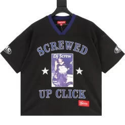 SUPREME T-shirts & Vests Polyester (Black-Blue-White) S-XL 170202606040469_99