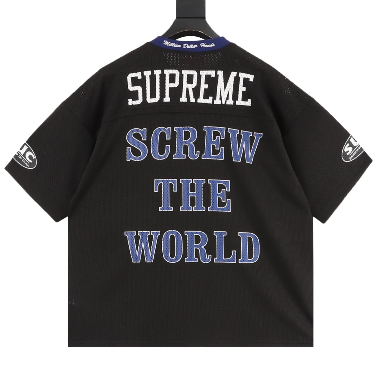 SUPREME T-shirts & Vests Polyester (Black-Blue-White) S-XL 170202606040469_99 - Image 2