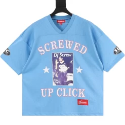SUPREME T-shirts & Vests Polyester (Blue-White-Red) S-XL 170202606040467_99