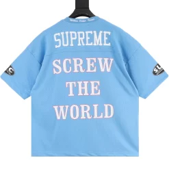Alternative view of SUPREME T-shirts & Vests Polyester (Blue-White-Red) S-XL 170202606040467_99