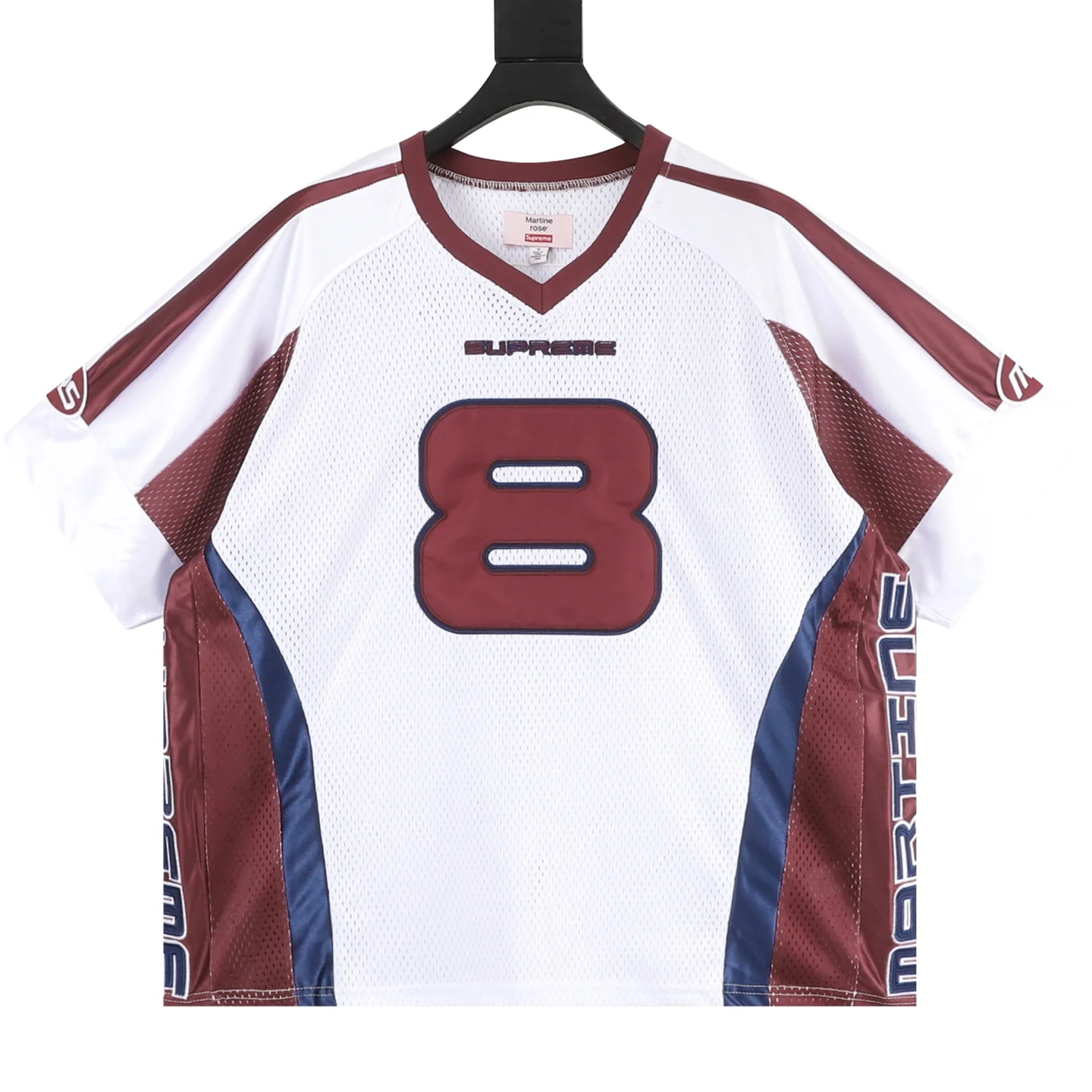SUPREME T-shirts & Vests Polyester (White-Burgundy-Blue) S-XL 220202606040539_109