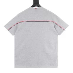 Alternative view of THOM BROWNE T-shirts & Vests Cotton (Grey) 130202606040500_89