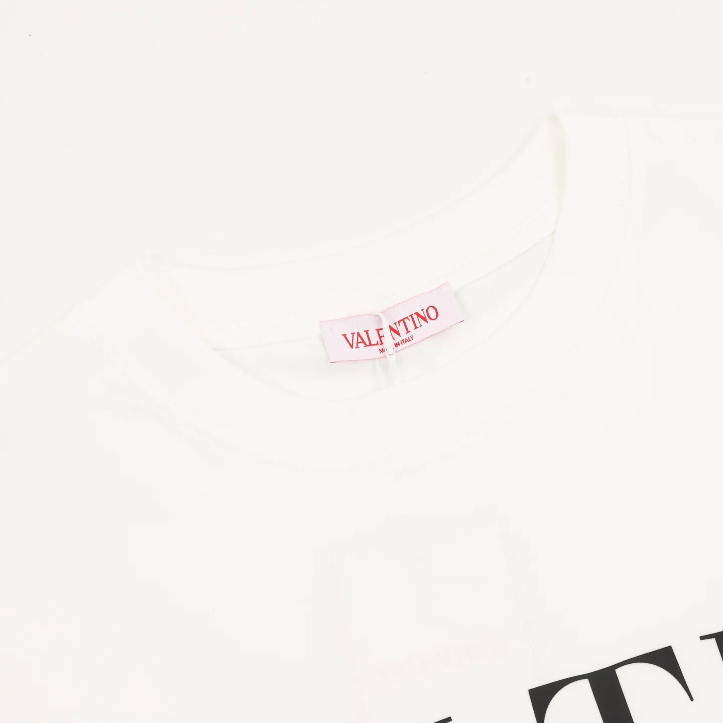 VALENTINO T-shirts & Vests Cotton (White) S-XL 120202606040665_79 - Image 3