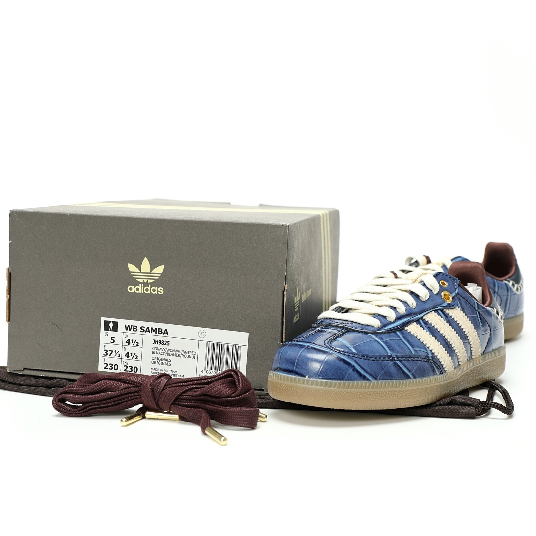 Adidas Originals Samba OG Navy Croc JH9825 - Image 9