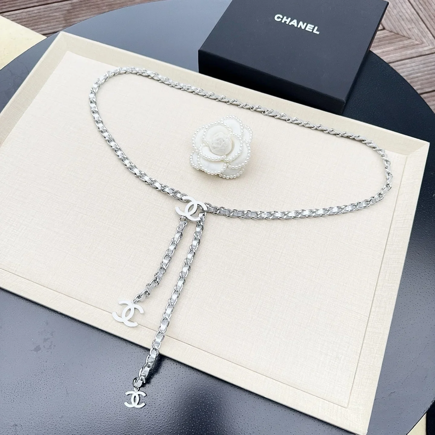 CHANEL Belts Metal Chain (Silver) 180202607050154