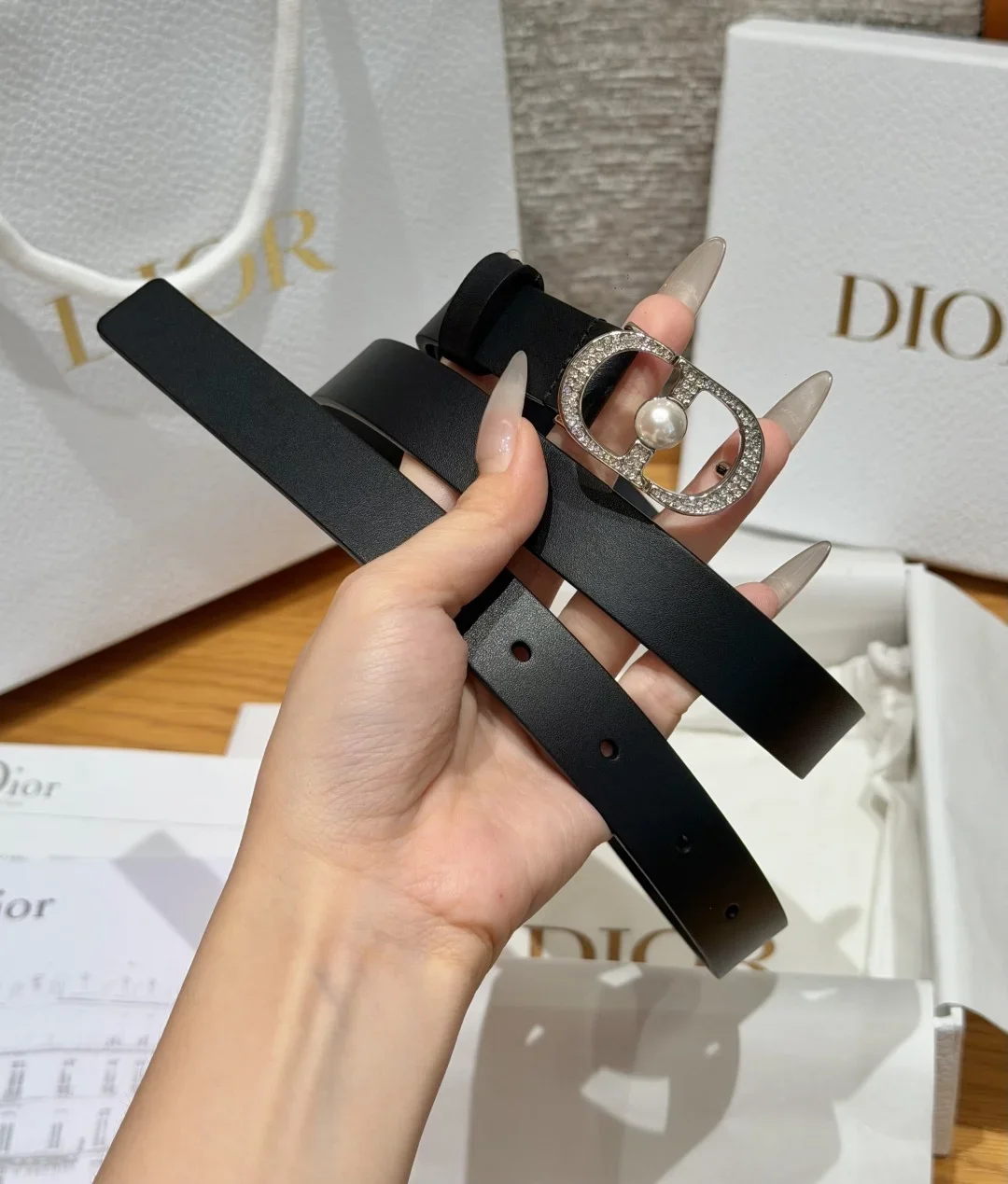 Alternative view of DIOR Belts Calfskin (Black) 2.0cm Width 170202607050257
