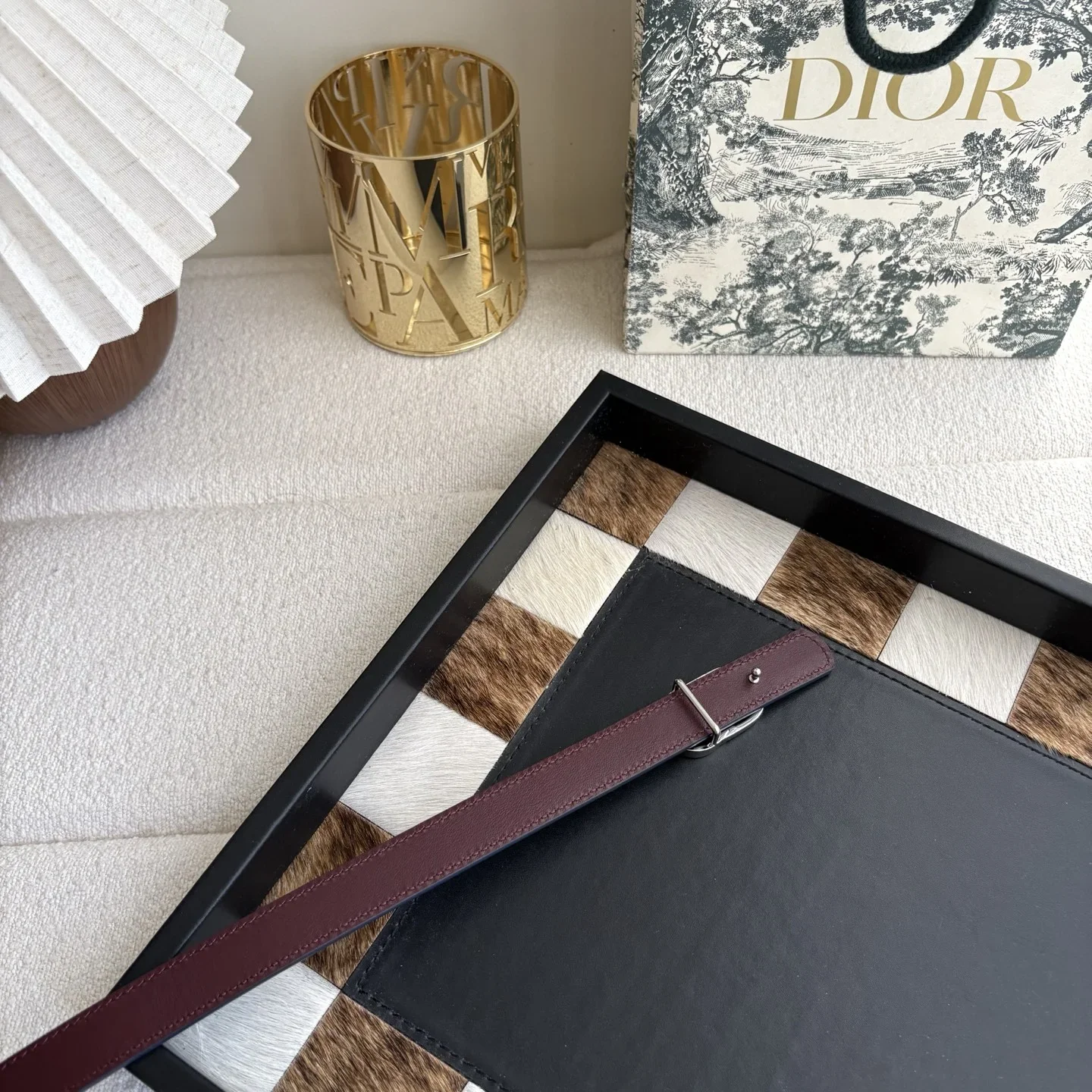 Alternative view of DIOR Belts Calfskin Leather (Blue) 150202607050193
