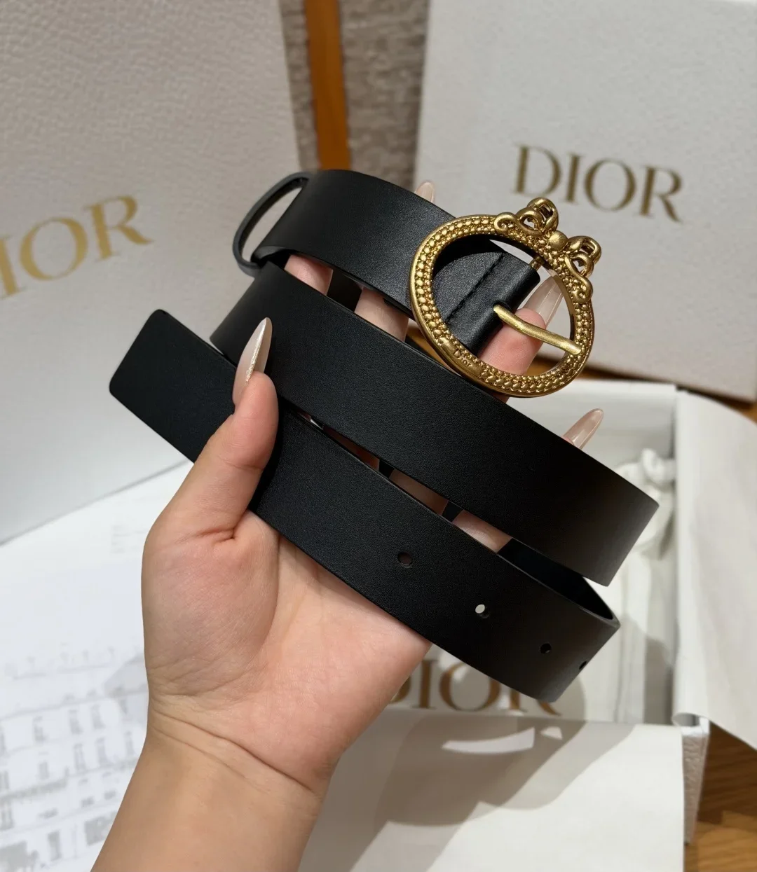 Alternative view of DIOR Belts Smooth Calfskin (Black) 3.0cm Width 170202607050259
