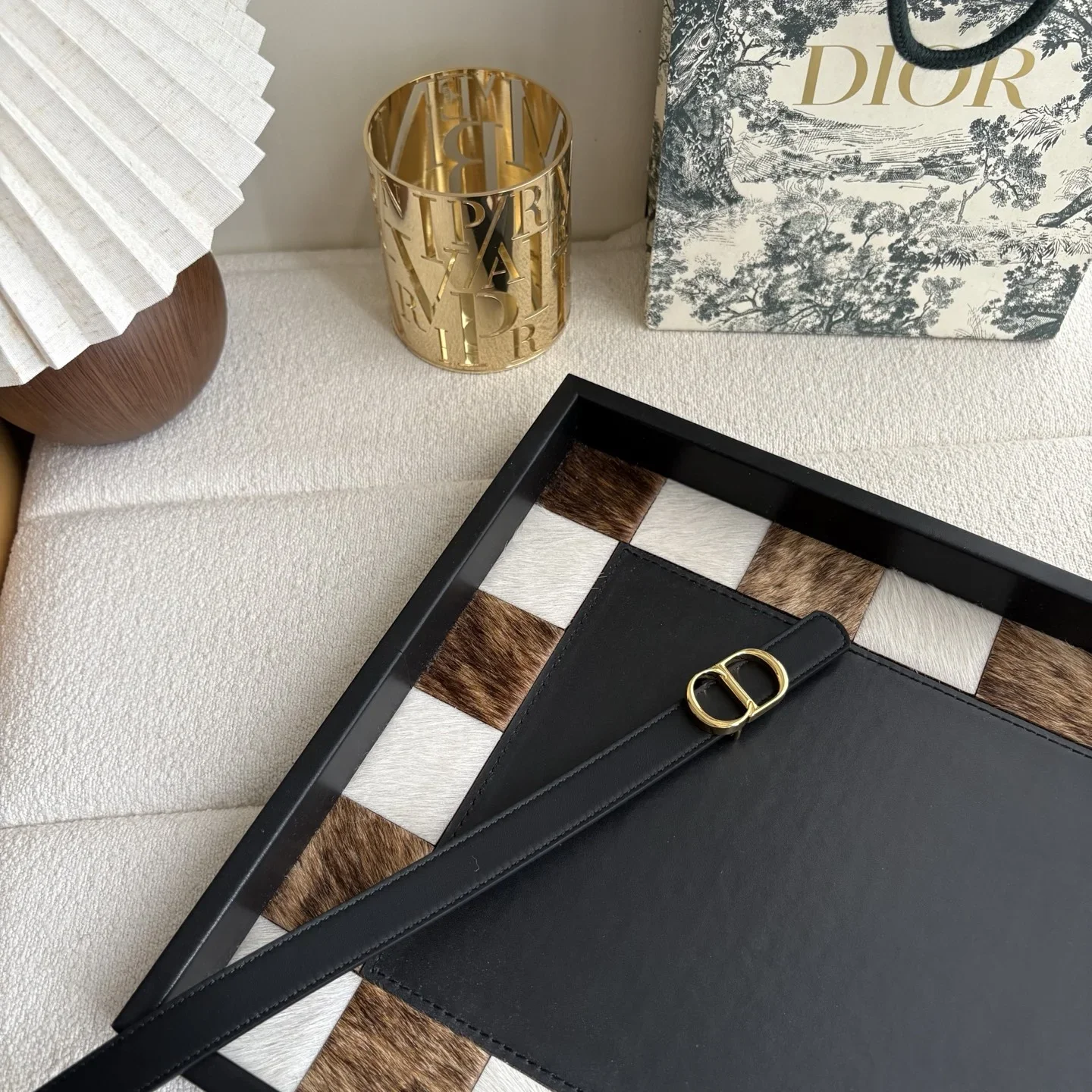 DIOR Belts Smooth Calfskin (Black-Brown-White-Gold) 150202607050181