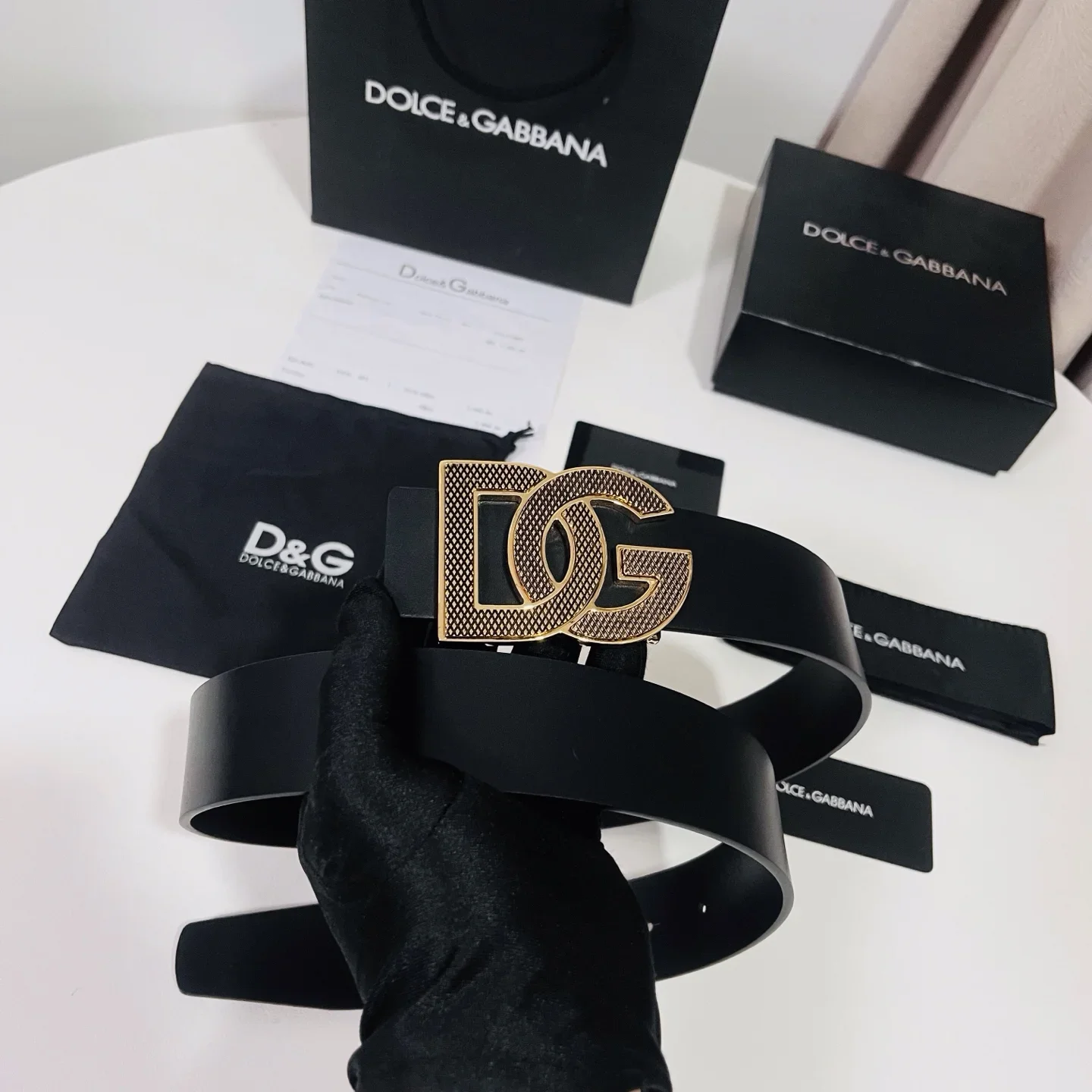 DOLCE & GABBANA Accessories Gold-plated Metal 4.0 CM 180202607050836