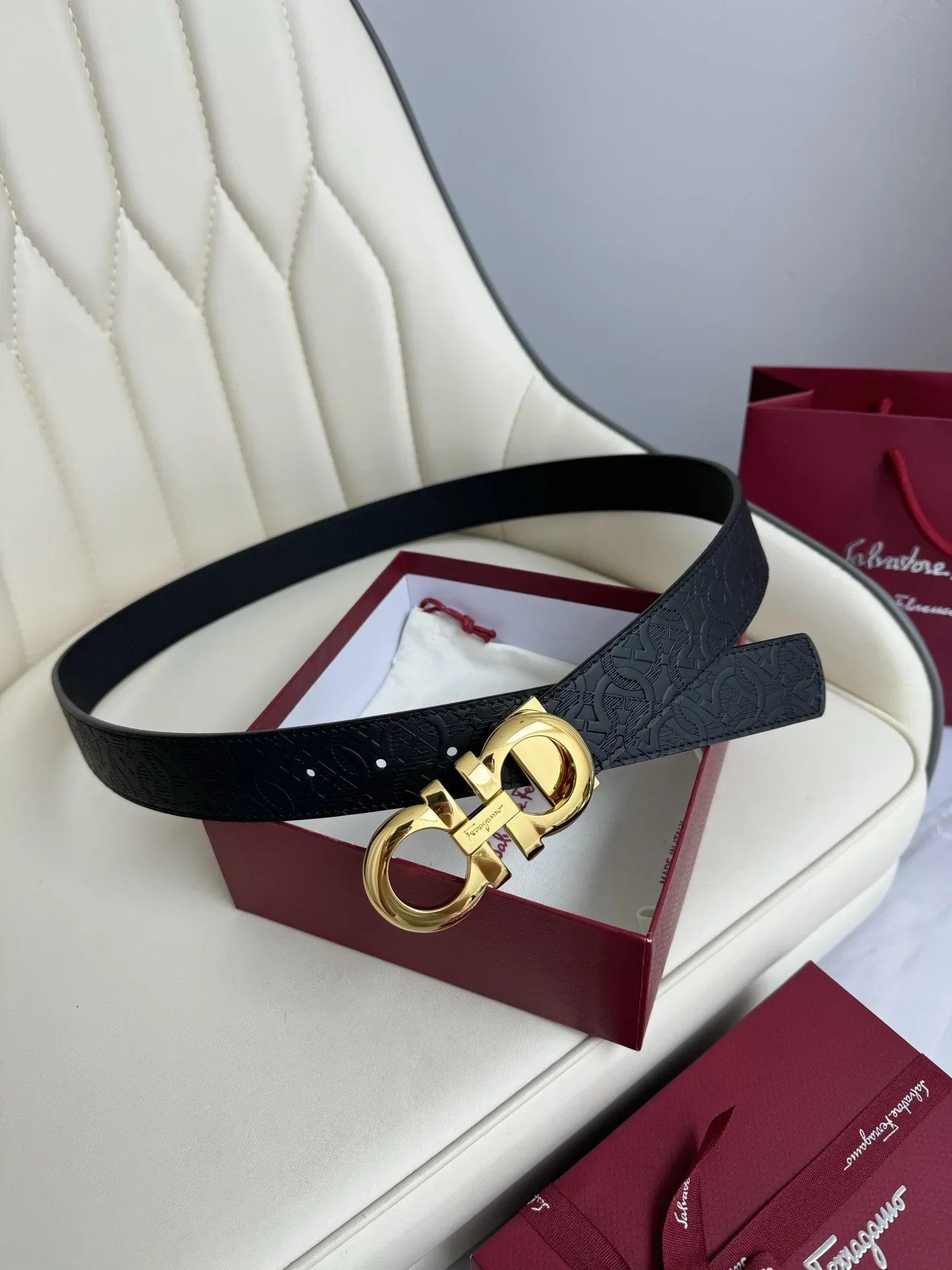 Alternative view of FERRAGAMO Belts Calf Leather 3.5cm Width 160202607050288