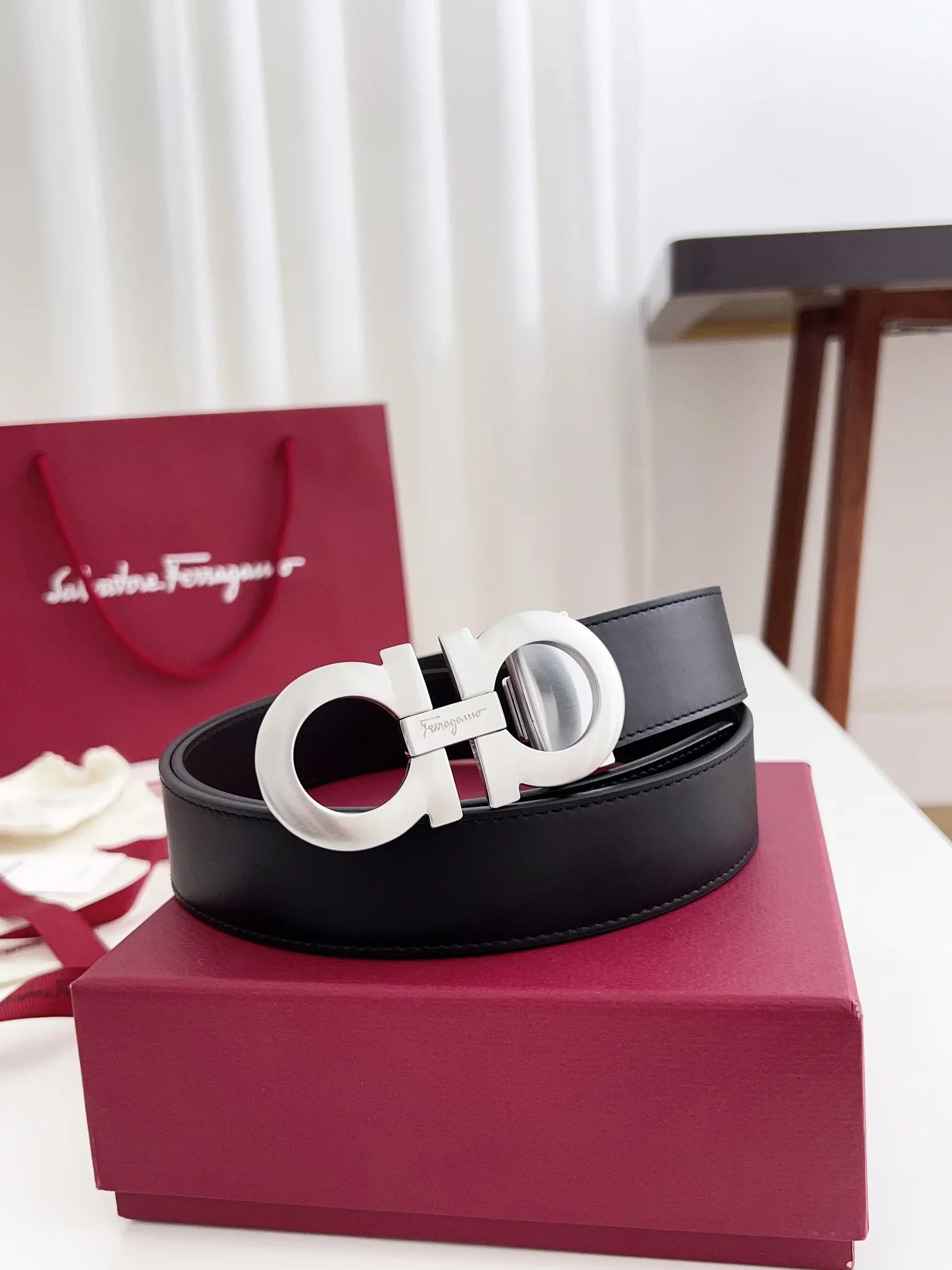 Alternative view of FERRAGAMO Belts Calf Leather 3.5cm Width 160202607050310