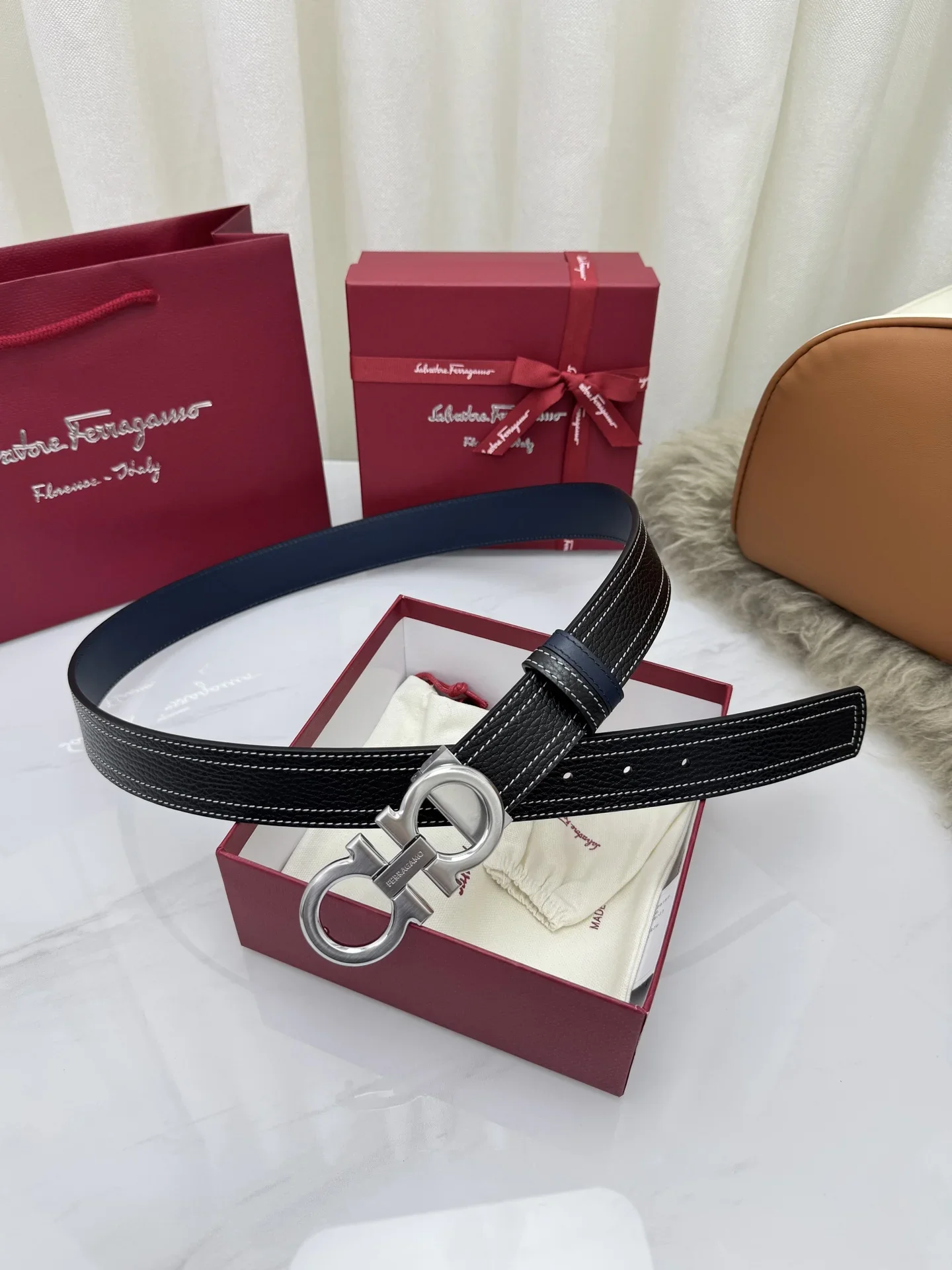 Alternative view of FERRAGAMO Belts Leather 3.5cm Width 170202607050300