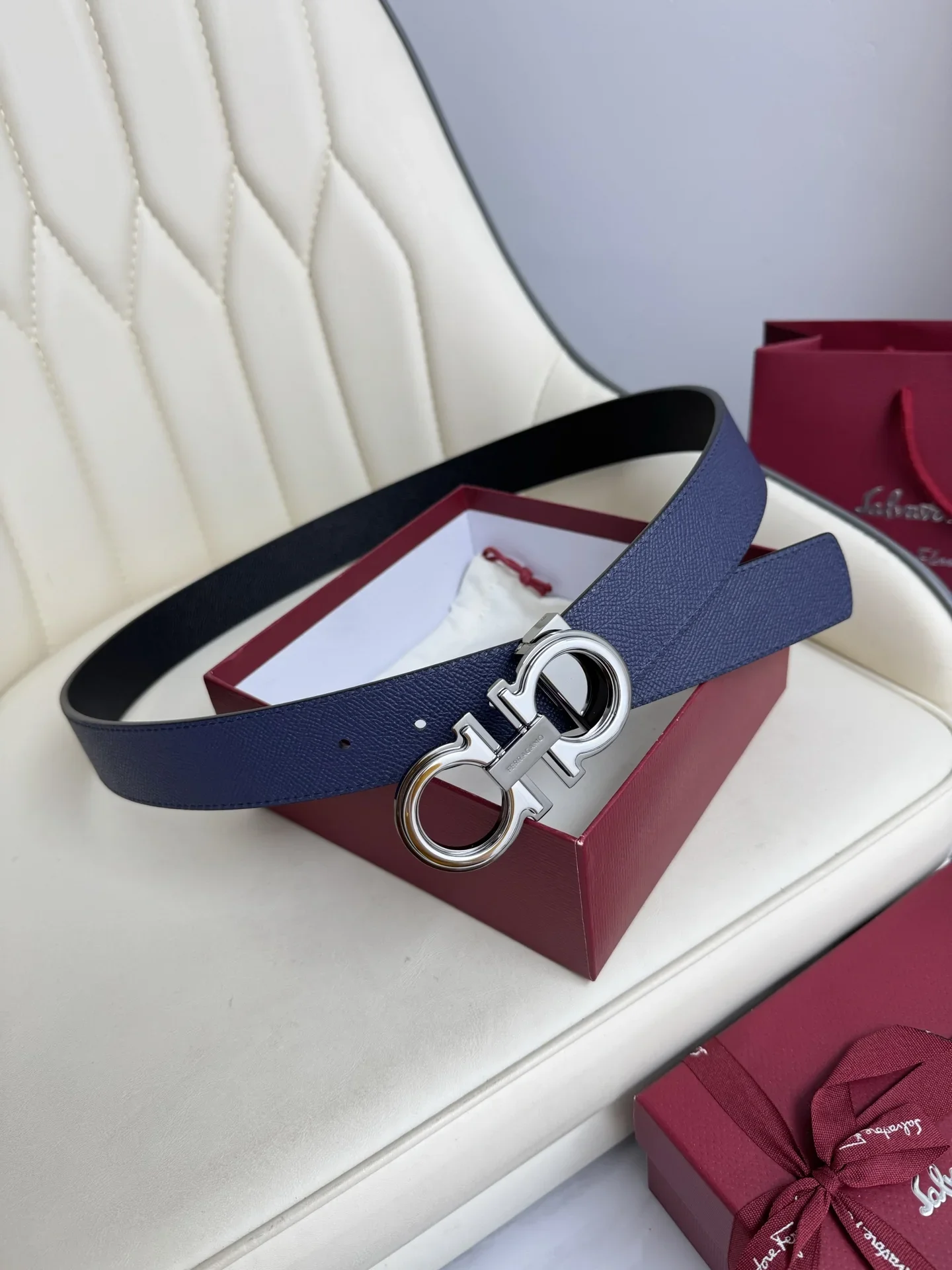 Alternative view of FERRAGAMO Belts Top Layer Leather 3.5cm Width 170202607050320