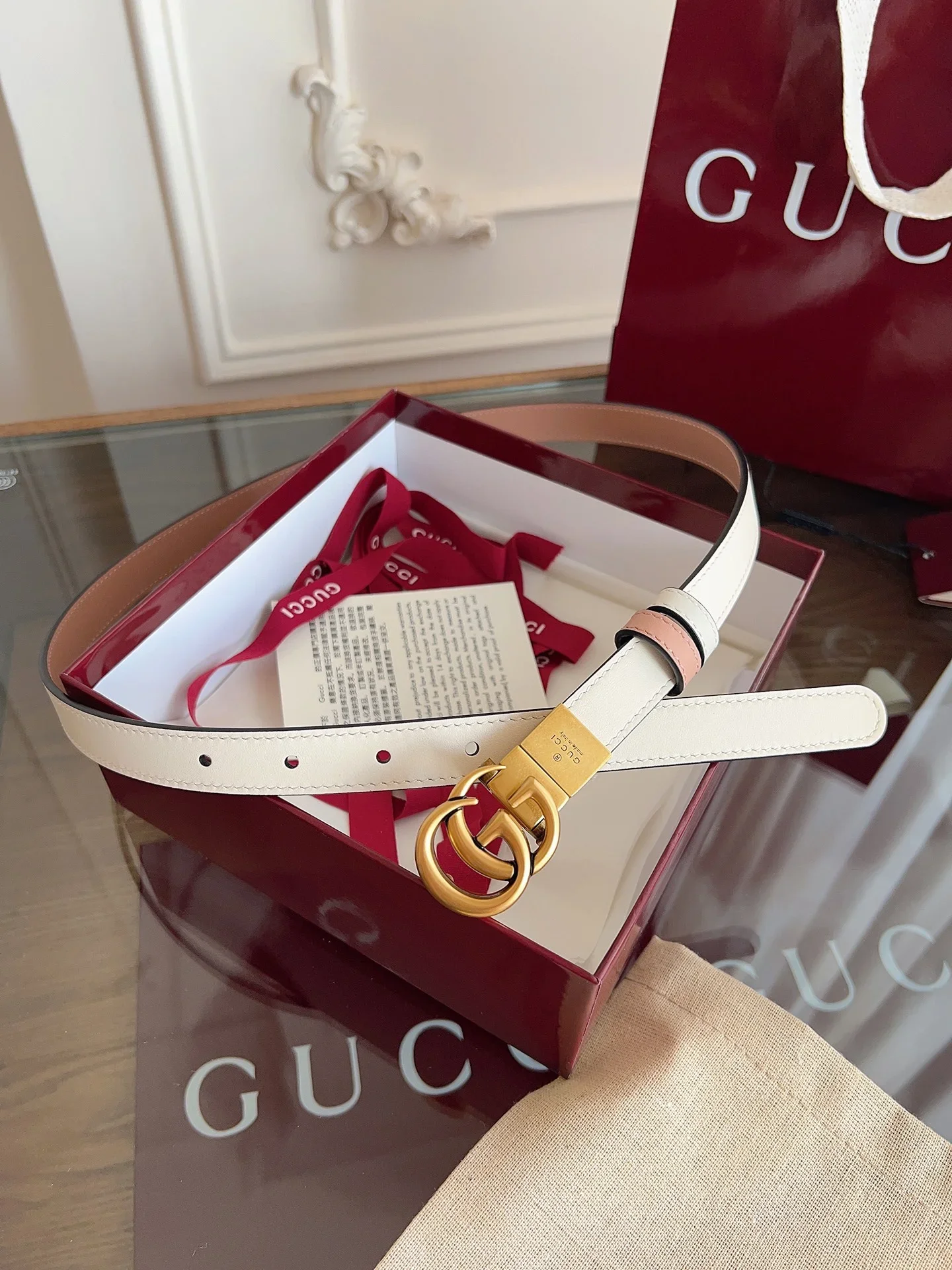 GUCCI Belts Calf Leather 2.0cm Width 160202607050332
