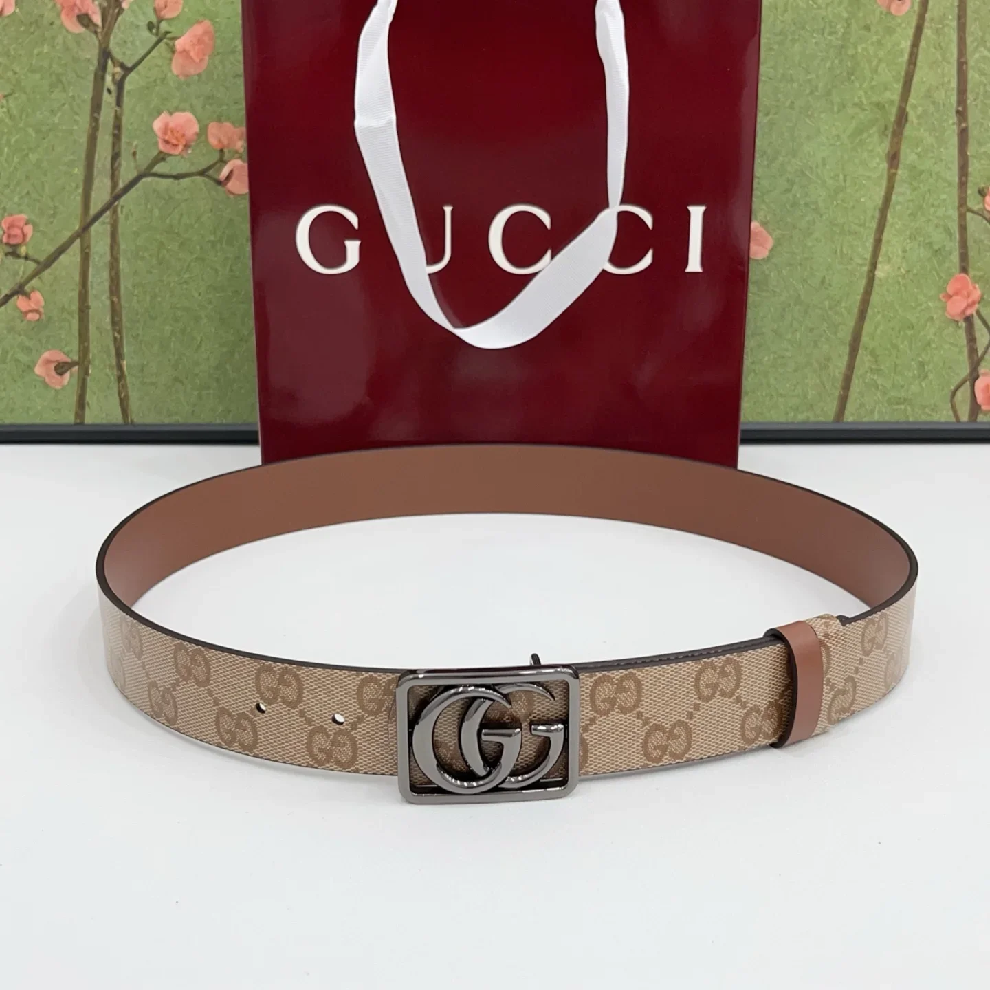 GUCCI Belts Canvas Leather 160202607050348