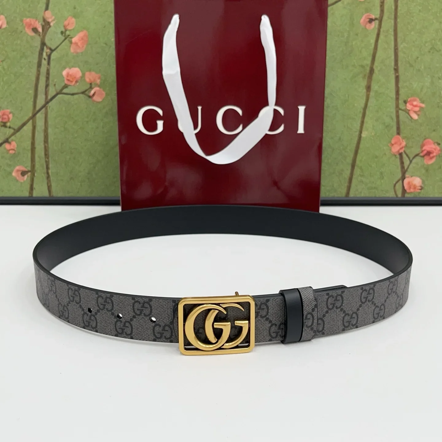 GUCCI Belts Canvas Leather 160202607050350